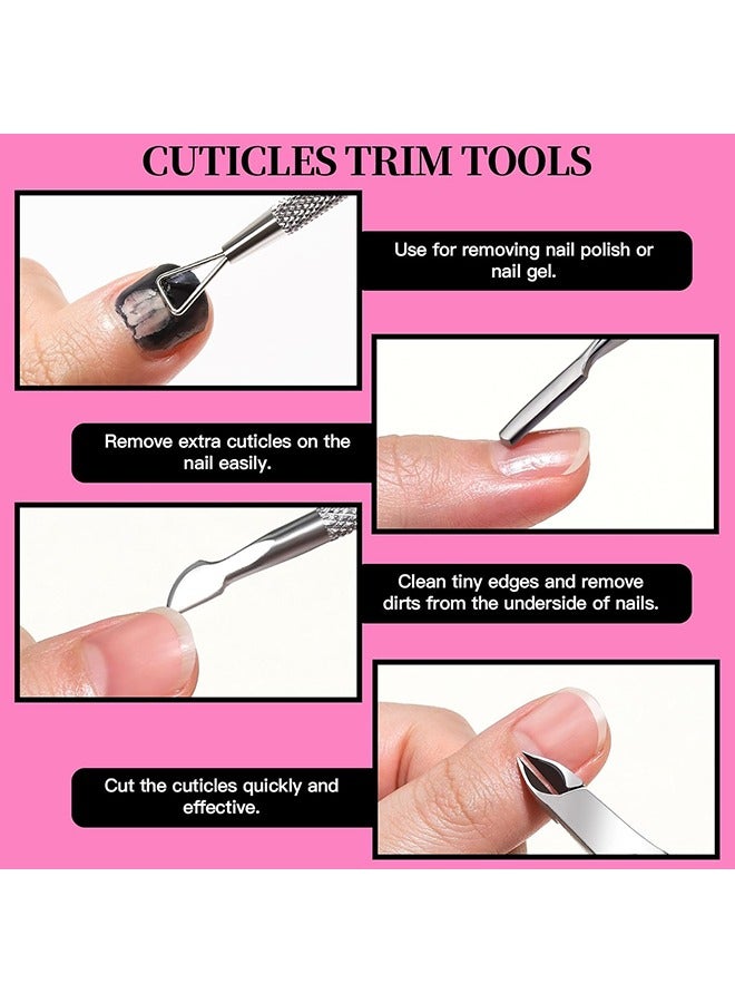 General Pedicure Kit Hand Foot Manicure Care Set，Nail Files 100/180, Nail Buffer Block, Cuticle Nippers, Cuticle Pusher, Cuticle Trimmer, Nail Lifter for Ingrown Toenails, Nail Tools, Nail Kit, Pedicure and M  - Image 4