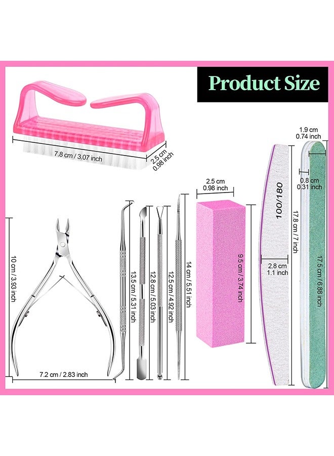 General Pedicure Kit Hand Foot Manicure Care Set，Nail Files 100/180, Nail Buffer Block, Cuticle Nippers, Cuticle Pusher, Cuticle Trimmer, Nail Lifter for Ingrown Toenails, Nail Tools, Nail Kit, Pedicure and M  - Image 5