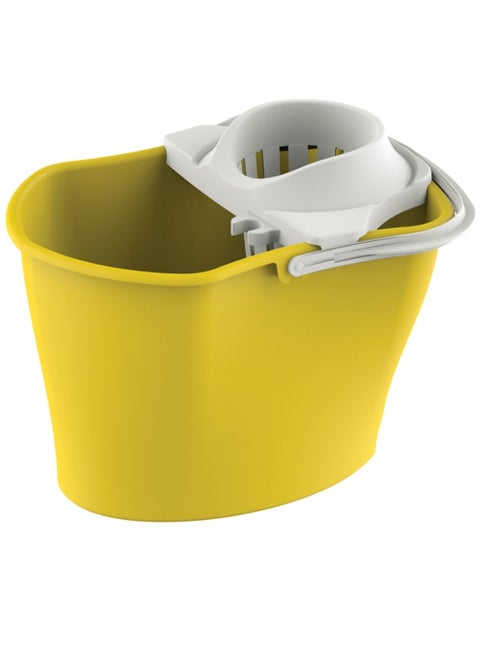 Mop Squeezer Bucket Yellow 17L