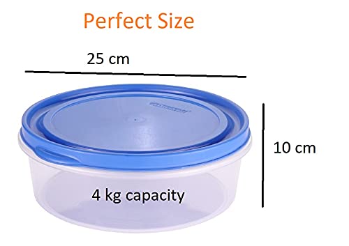 magic box MAGICBOX Plastic Classic Round Airtight Transparent Storage Box Container , 4 L - Image 2