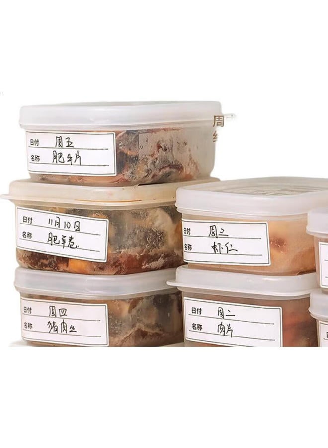 Nvv Date Label Stickers, Kitchen Refrigerator Waterproof Tear-Resistant Frozen Food Storage Box Organizer Classification Sticky Notes, Bl-Rf (4 Rolls, 600 Pieces In Total) - Image 2
