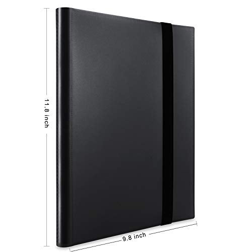AITIME Sport Fans Gaming Card Collection Binder, 360 Side Loading Trading Card Collection Book MTG Yugioh Cards Protection Holder Playing Cards and Coupons Protector Storage Book (Black) - Image 4