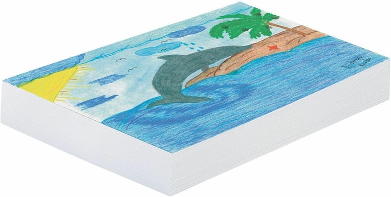 Pacon 3411 White Newsprint, 18 x 24, 500 Sheets/Pack - Image 1