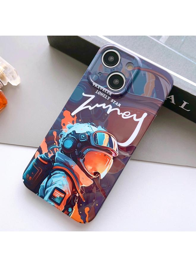 S-TOP Case For iPhone 14 Painted Pattern Precise Hole PC Phone Case - Image 1