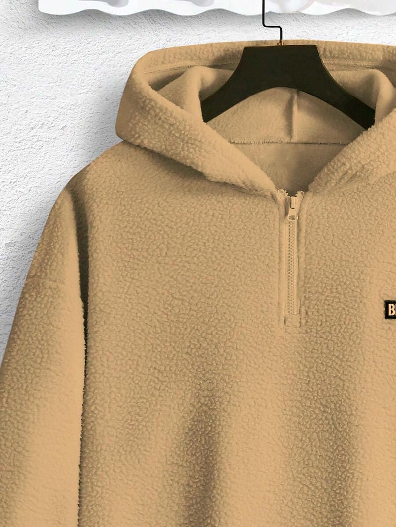 JVX Men Sweatshirts || Sweatshirts for Men ||Wool Sweater || Unisex Hoodie ||Hoodie (SWEATSHIRT-10-KHAKHI-2XL) - Image 3