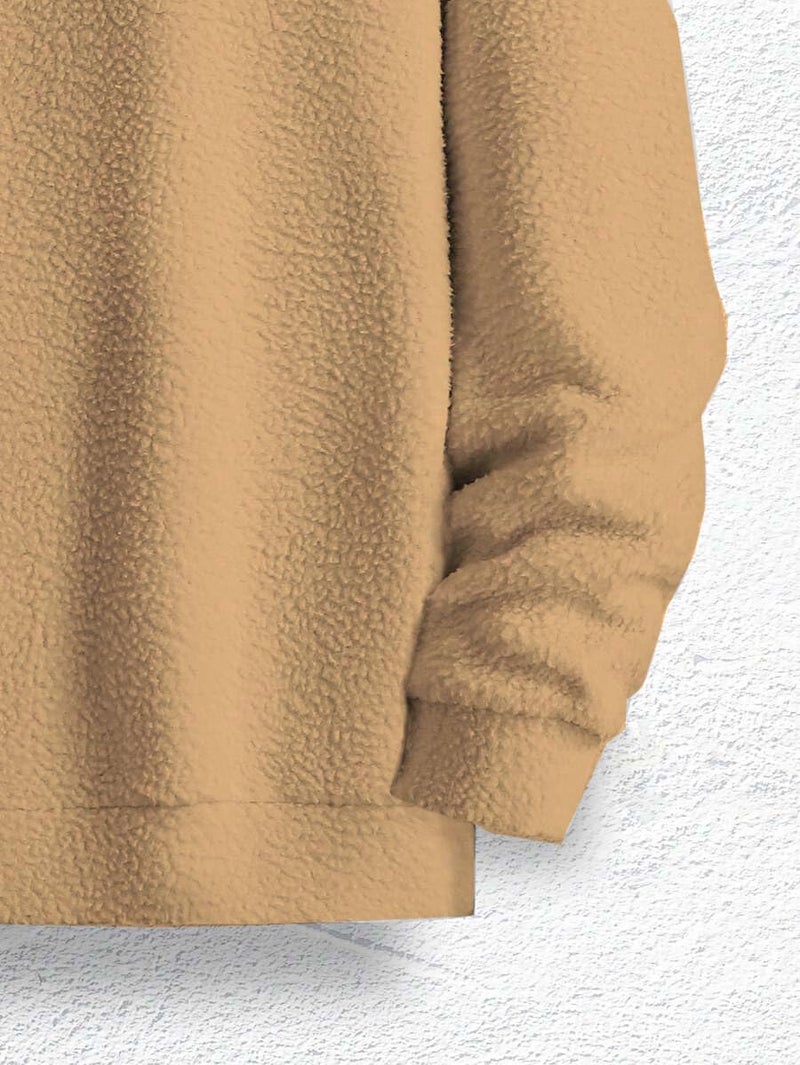 JVX Men Sweatshirts || Sweatshirts for Men ||Wool Sweater || Unisex Hoodie ||Hoodie (SWEATSHIRT-10-KHAKHI-2XL) - Image 2