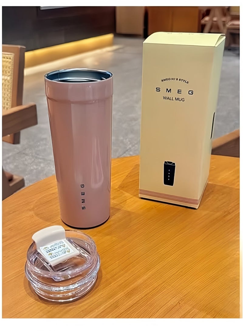 SMEG 550ML Coffee Mug,Insulated Beverage Cup With Leakproof Lid, Travel Portable Car Drinking Cupï¼316 Stainless Steel Vacuum Leak proof Thermos Cup - Image 4