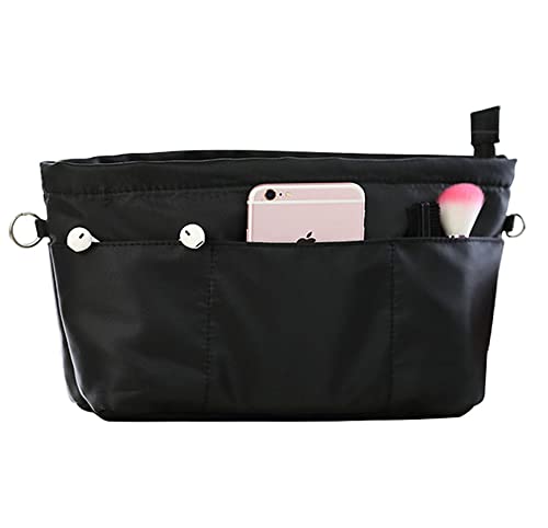 Lckaey Purse organizer insert for neverfull handbag is compatible with more similar brands of tote bag-nylon organizer 3055black-L - Image 1