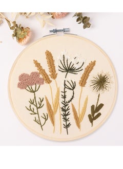 SYOSI Embroidery Kit for Beginners, Hand DIY Cross Stitch Kits, Plants Flowers Embroidery and Natural Landscape Patterns with Embroidery Hoops and Color Threads for Adults Kids  - Image 4