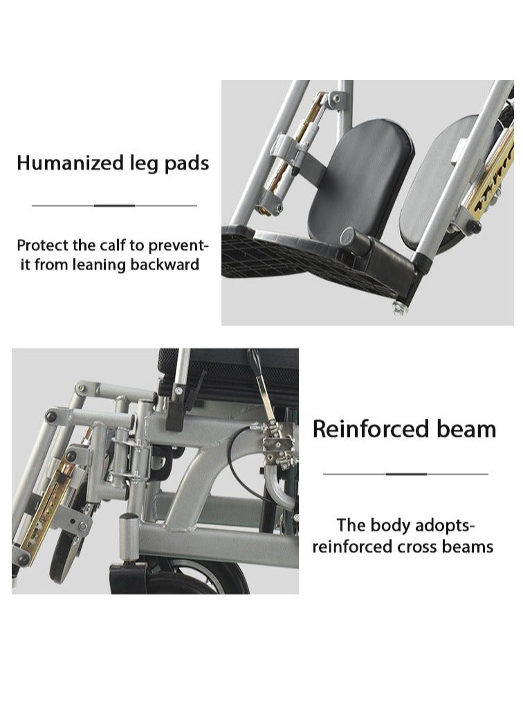 فالکن مد Falcon Med Electric Folding Wheelchair, Lightweight, Automatic Adjustment, Easy to Carry - Image 4