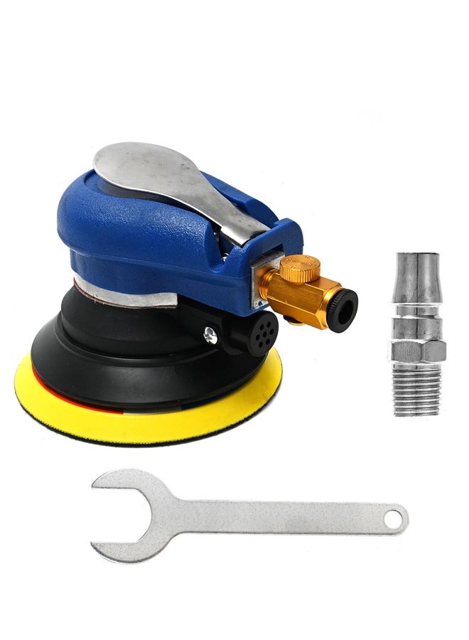 LAWAZIM Polisher and Sander Machine -5inch- Durable Pneumatic Orbital Sander with Dust Extraction, Adjustable Speed Control, and Low Vibration for Professional Automotive, Woodworking and DIY Projects - Image 1