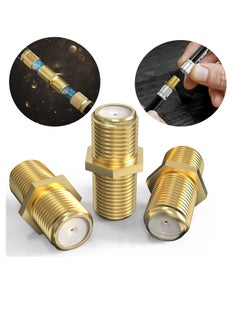 SUNSAR 8Pack Coaxial Cable Connector and Female to Female F-Type Gold Plated AdapterRight Angle RG6 Coax Cable Extender, for TV Cables  - Image 4