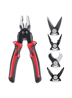BHAVYATA ENTERPRISE BHAVYATA 5 in 1 Multipurpose Lineman Plier with Gripping Wrench Cutter Crimping Wire Stripper Fuction Combination plier Electric Cable Stripping Wrench Snapper  - Image 1