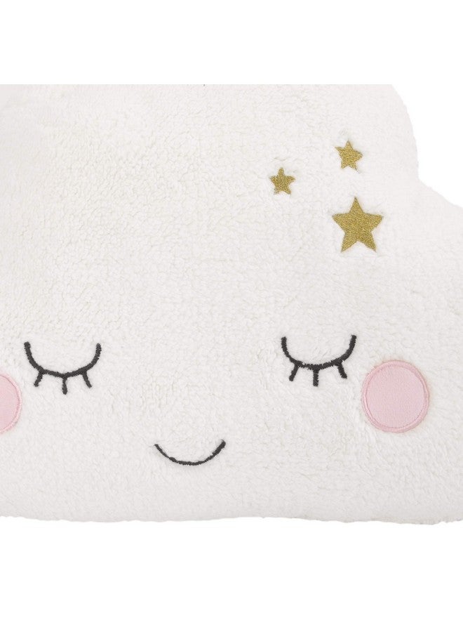 NoJo Little Love By Nojo Plush Cloud Shaped Decorative Pillow Decorative Nursery Pillow Playroom Décor Cute Throw Pillows White 1 Count (Pack Of 1) - Image 5