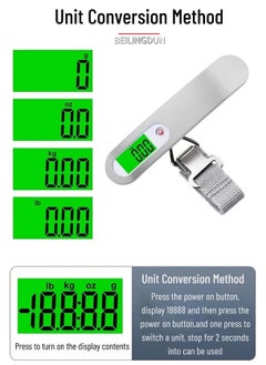 BEILINGDUN Kitchen Scale,Food Weighing Scale,MAX 110lb/50kg Silver  - Image 4