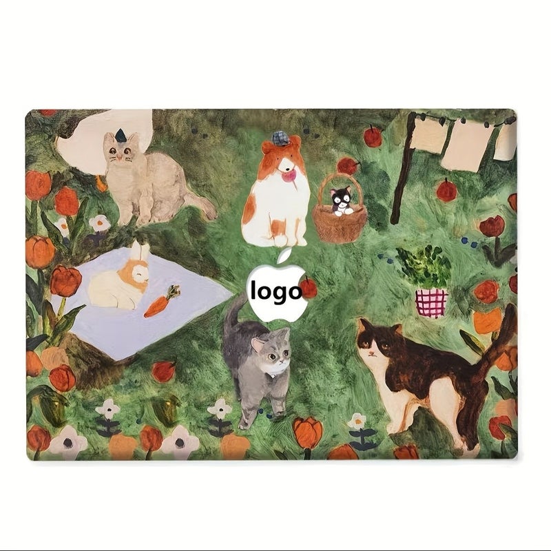 Oil Painting Cat Rabbit Laptop Case for MacBook 13.3 Pro A2289 A2251 A2338 2 - Image 3