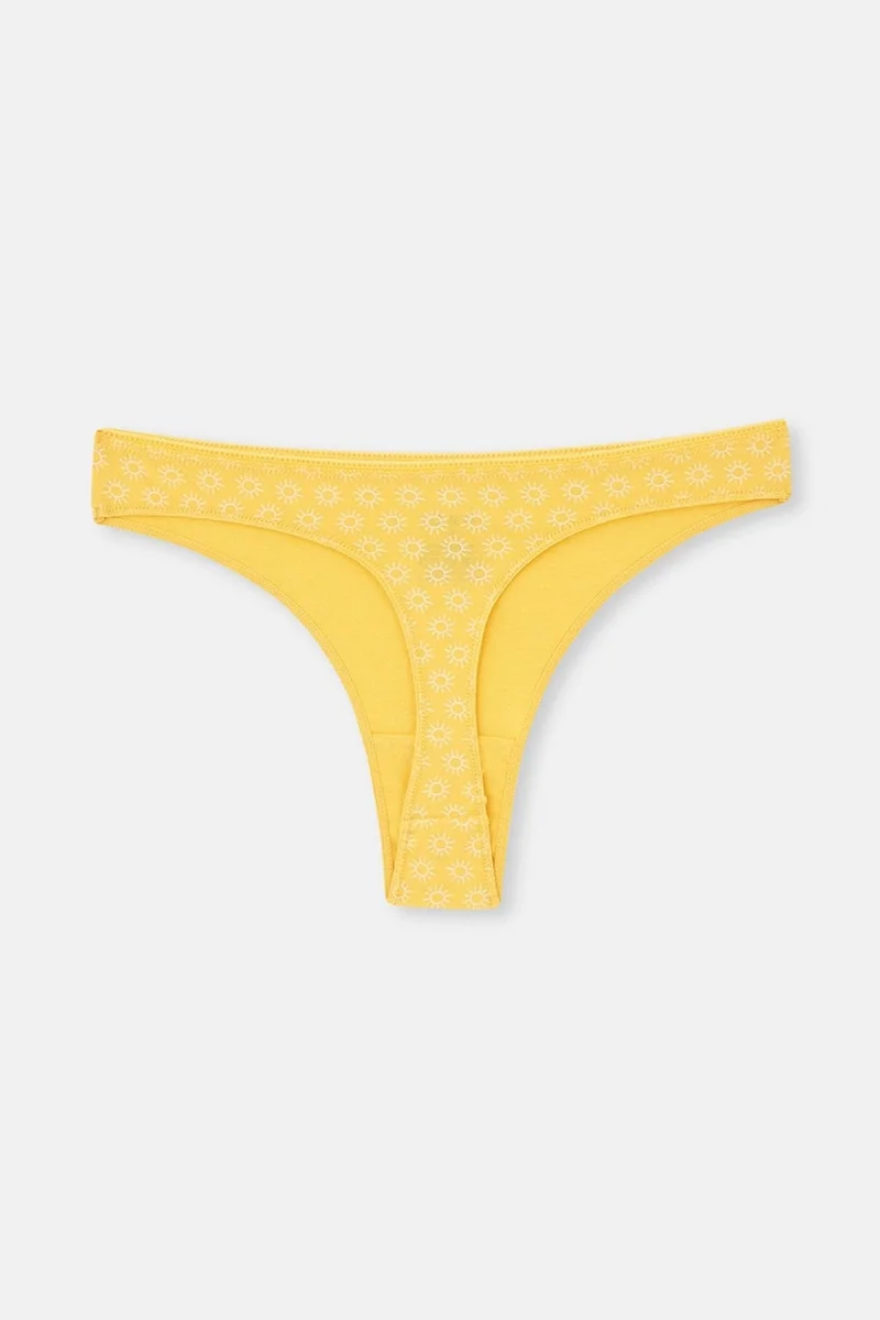 داجي Multicolor Women's 3-Patterned Thong Panties