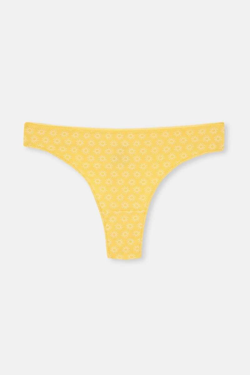 داجي Multicolor Women's 3-Patterned Thong Panties
