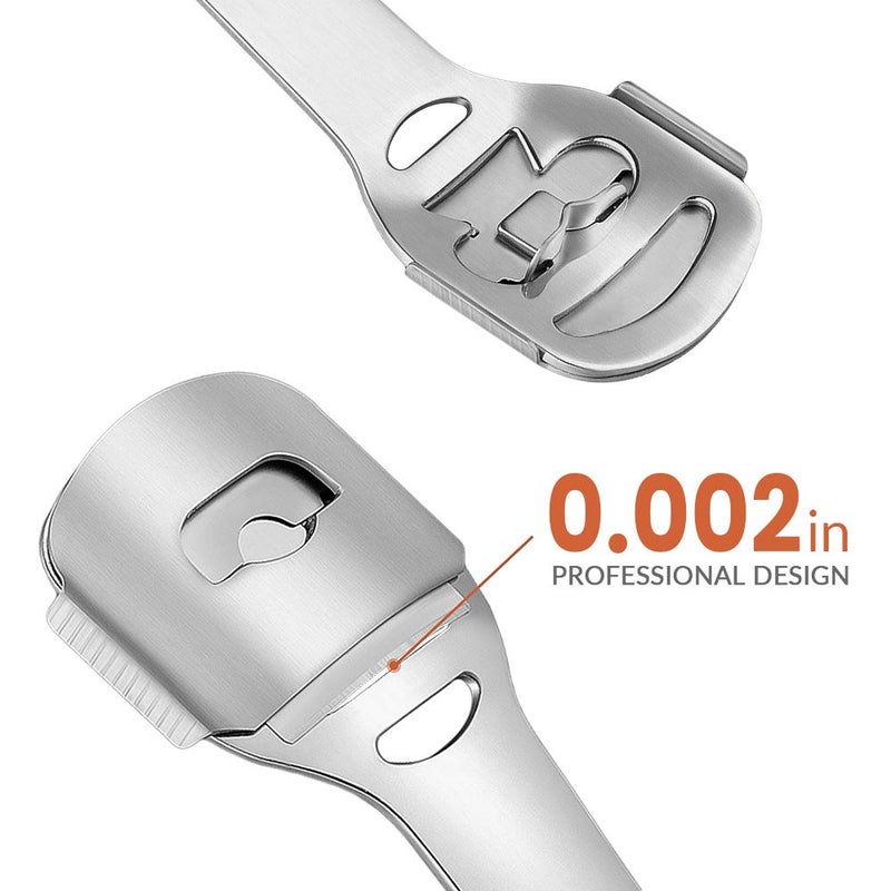 Codream Pedicure Callus Shaver Foot File Care Hard Skin Remover Callus Shaver Sets with Case, Foot File Heads & 10 Replacement Blade - Image 3