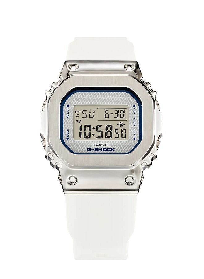 Casio Women Watch G-Shock Lover’s Collection Digital Metal Bezel Clear Dial Resin Band GM-S5600LC-7D - Image 3