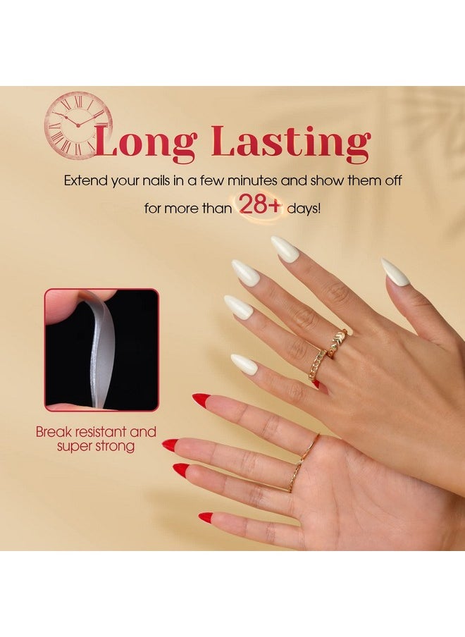 Rosalind 300Pcs Full Matte Short Almond Gel Nail Tipsrosalind 15 Sizes Full Cover Almond Nail Tips Acrylic Fake Nails Extension Nail Artsoak Off Soft Gel Nail Tips With Box (Preshaped No Filed)  - Image 5