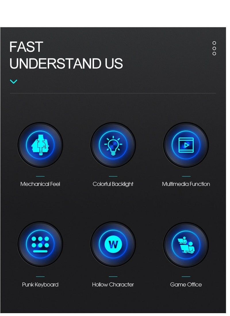 Gaming Mouse 104 Keys Gaming Keyboard ,Waterproof RGB Color Suitable for PC/Ps4/Xbox Gamers, Android PUBG CODM Genshin Diablo All Games - Image 3