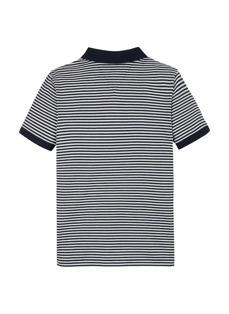 TOMMY HILFIGER Kids Interlock Logo Regular Polo T-Shirt