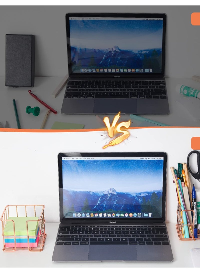 SOLARAE Rose Gold Post Note Holder Set, Elegant Sticky Note Cube Dispenser and Mesh Memo Holder for Desk Organization, Perfect for Home, Office, and School Supplies - Image 4