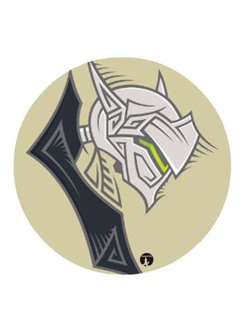 RKN Overwatch Video Game Printed Mousepad Beige/White/Black