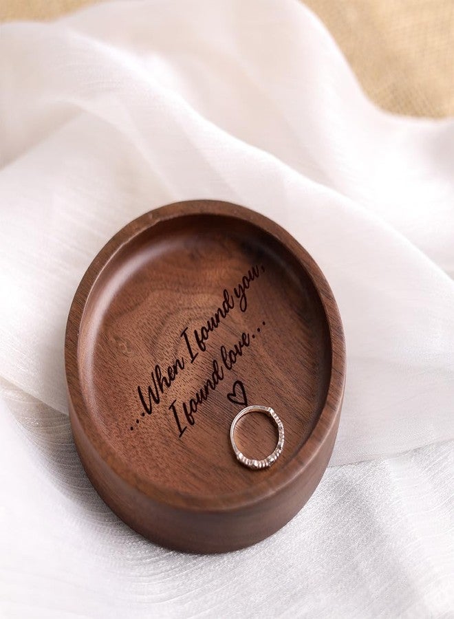 La Boda Wooden Ring Tray, Ring Dish Engagement Gift, Rings Holder for Women, Jewelry Tray for Her Birthday Anniversary Wedding, Bridal Shower Gift for Bride Future - Image 3