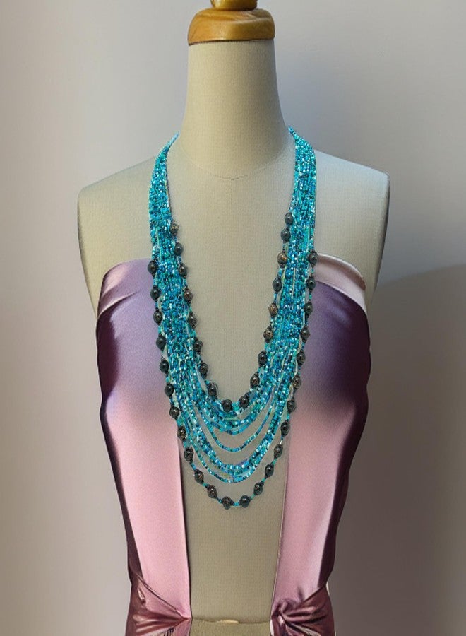 دي سي أيه قلادة DCA متعددة الطبقات بتصميم بوهيمي أنيق للبنات - Image 2