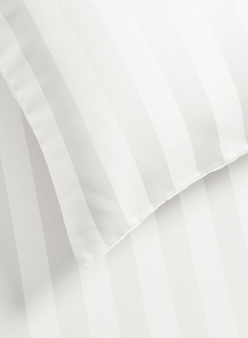 Master Home Textile King Microfiber Sheet Set, King Size 3 Pieces, Hotel Stripes design - Image 5