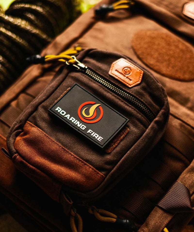 Roaring Fire Smolder Waxed Canvas Organizer - Tactical Molle Admin Pouch, EDC Tool Organizer with YKK Zippers, Molle Organizer Pouch for Everyday Carry Tool for Outdoor, Tactical, Survival - Image 3