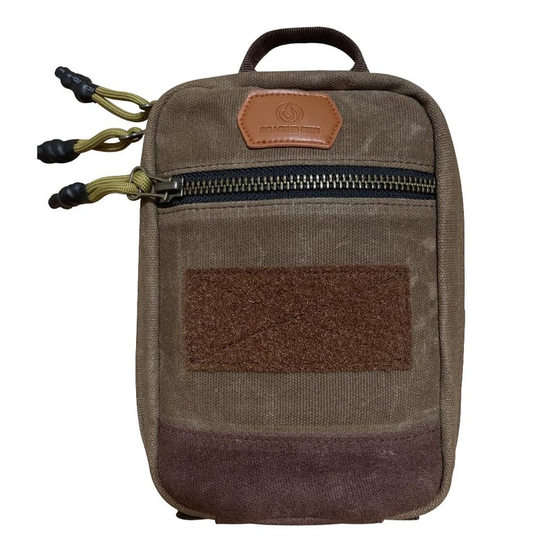 Roaring Fire Smolder Waxed Canvas Organizer - Tactical Molle Admin Pouch, EDC Tool Organizer with YKK Zippers, Molle Organizer Pouch for Everyday Carry Tool for Outdoor, Tactical, Survival - Image 2