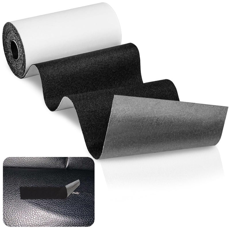 RAINFLOW Fabric Tape for Clothes - 3 X 78.7inch Repair Tape Black Patches for Clothes Self Adhesive Single Sided Fabric Repair Patch for Down Jackets Tent Furniture Pant Outdoor - Image 1