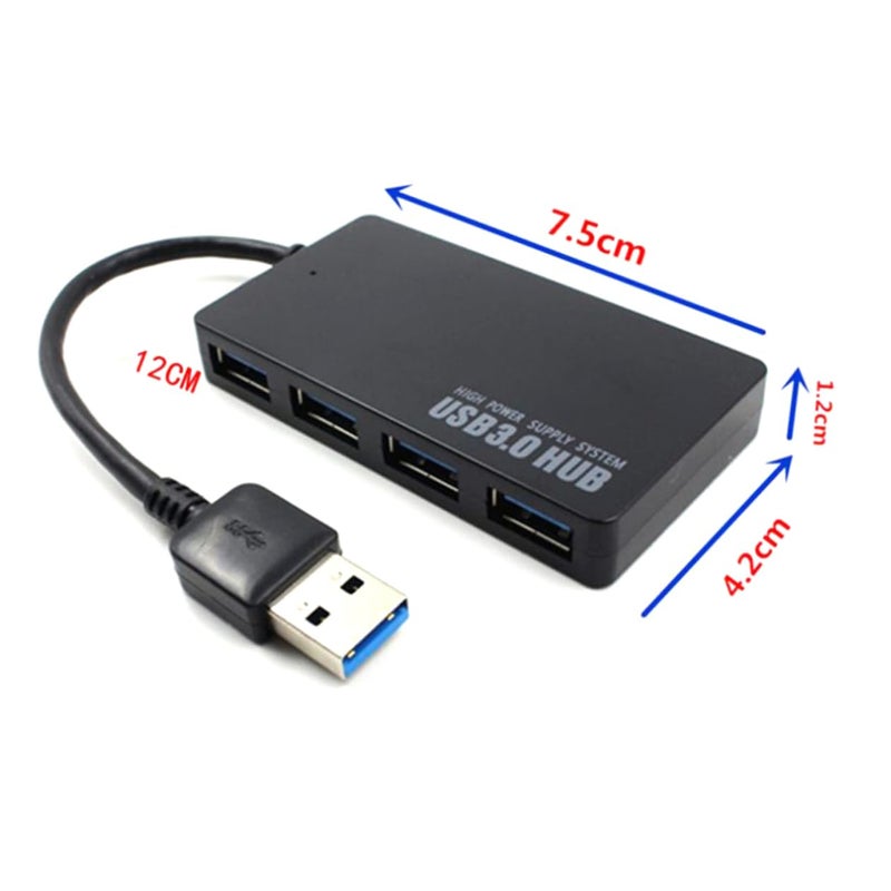 USB Hub 4 Port USB Splitter Fast Data Transfer Hot Swap For PC Laptop Home Office - Image 3