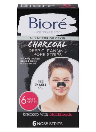 Biore Charcoal Deep Cleansing Pore Strips 6 Count 3 Pack
