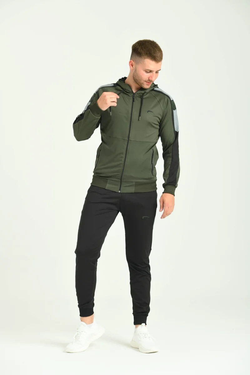 كرامب سبور Sleeve Printed Diving Fabric Tracksuit Set