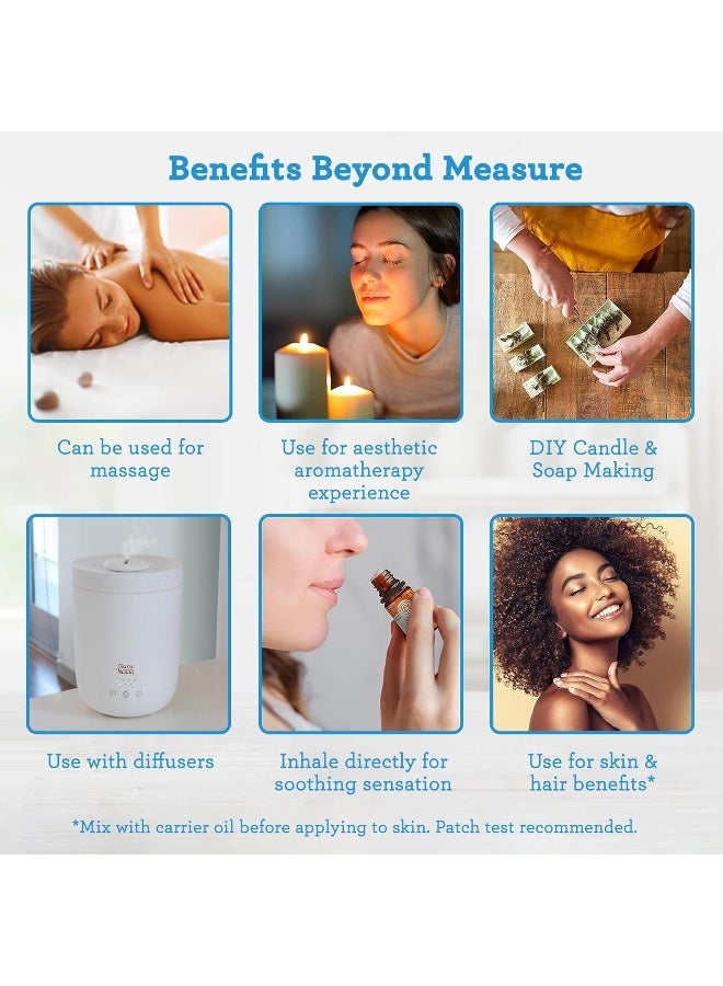 GuruNanda مجموعة زيوت عطرية مكونة من 6 خلطات من GuruNanda - زيت نقي وطبيعي 100% من الدرجة العلاجية لاستخدامه في موزع العطور - Image 4