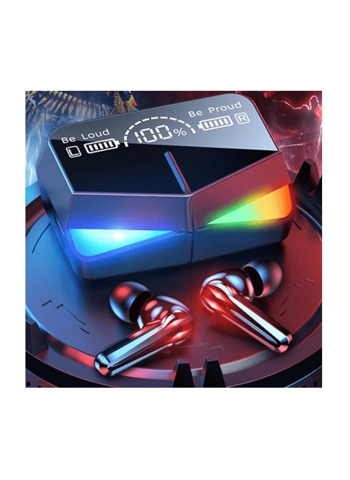 M28 Bluetooth Earbuds Hi-Fi Sound Quality, Bluetooth 5.3 Technology, LED Display, Waterproof, Black