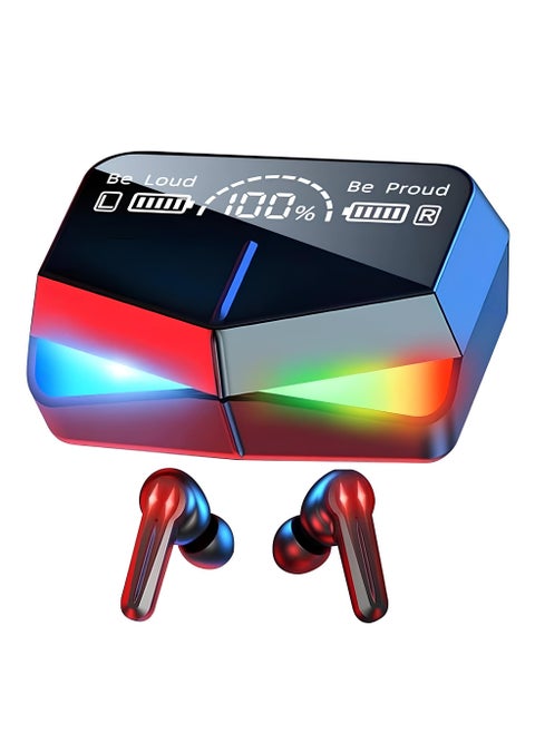 M28 Bluetooth Earbuds Hi-Fi Sound Quality, Bluetooth 5.3 Technology, LED Display, Waterproof, Black