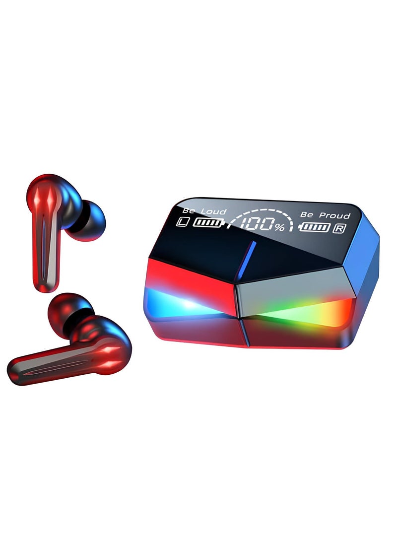 M28 Bluetooth Earbuds Hi-Fi Sound Quality, Bluetooth 5.3 Technology, LED Display, Waterproof, Black