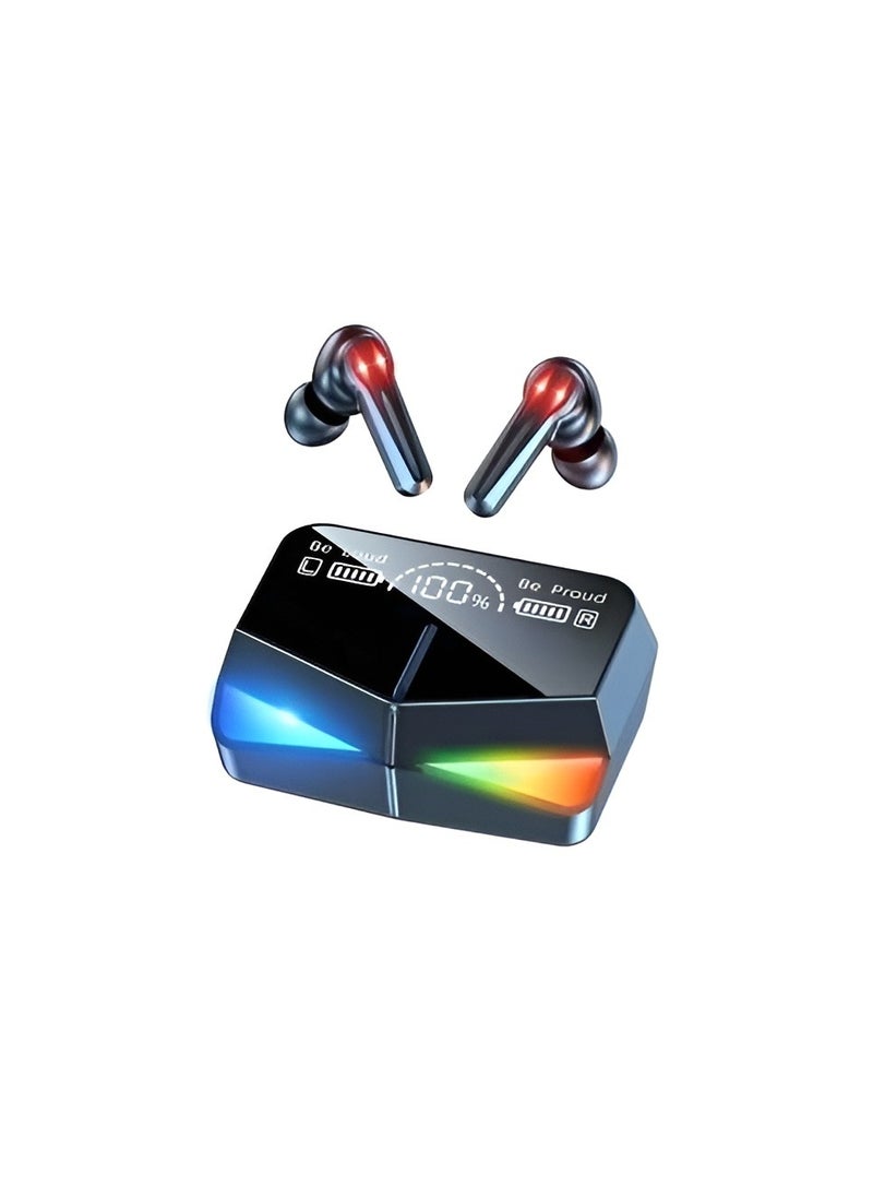 M28 Bluetooth Earbuds Hi-Fi Sound Quality, Bluetooth 5.3 Technology, LED Display, Waterproof, Black