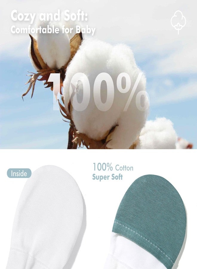 HAPIU Baby Mitten,3 Pack, Emerald&Sage&Storm, 0-3 Months - Image 5
