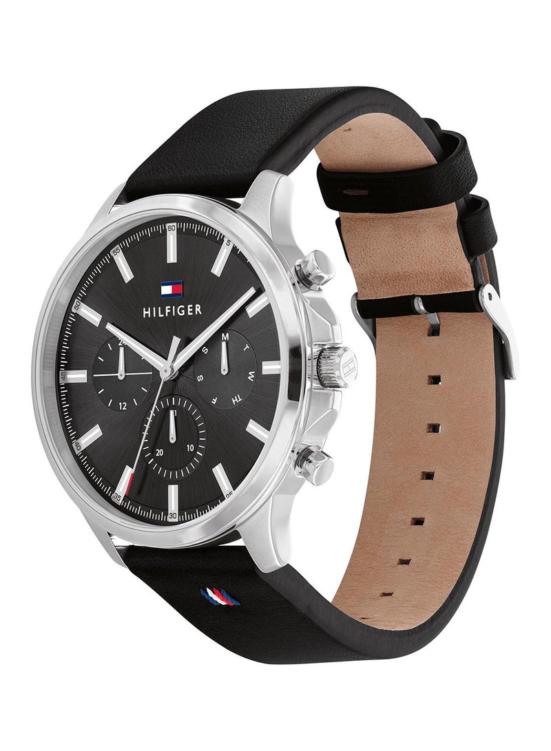 TOMMY HILFIGER ساعة يد جلدية انالوج 1710495 - Image 2