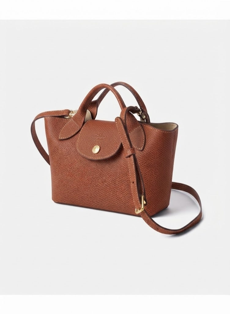 Longchamp EPURE XS Women’s Small Leather Crossbody Bag – Brown - Image 3