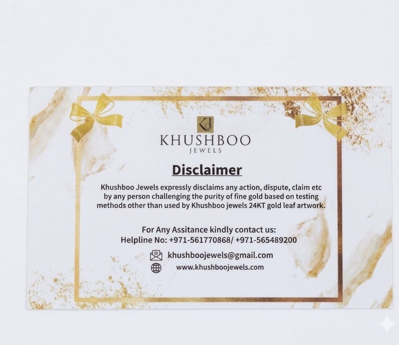 KHUSHBOO JEWELS 24KT PURE BODHI TREE GOLD FRAME (17*29*35CM) - Image 3