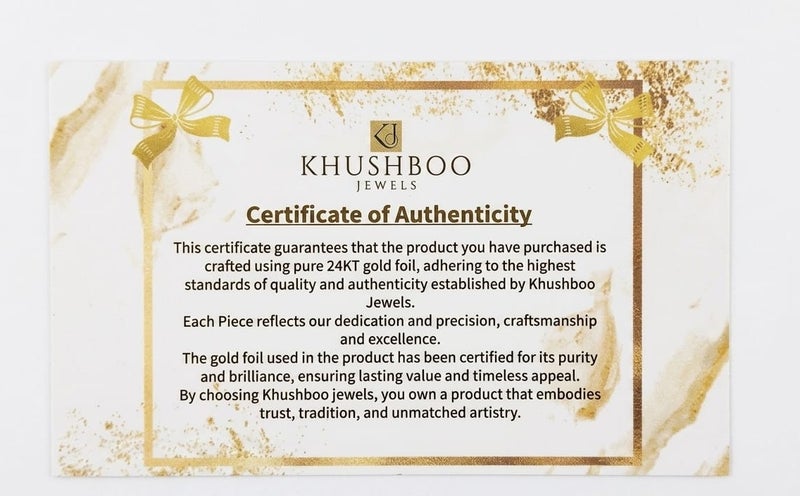 KHUSHBOO JEWELS 24KT PURE BODHI TREE GOLD FRAME (17*29*35CM) - Image 4