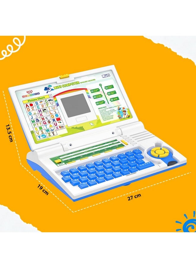 Wembley Educational Kids Laptop for 2-5 Years Boys Girls Computer Toys for 3 Years Ideal Birthday Gift Fun Activity Learning Alphabet, Letter, Words, Games, Mathematics, Music, Logic Memory Tool - Image 2