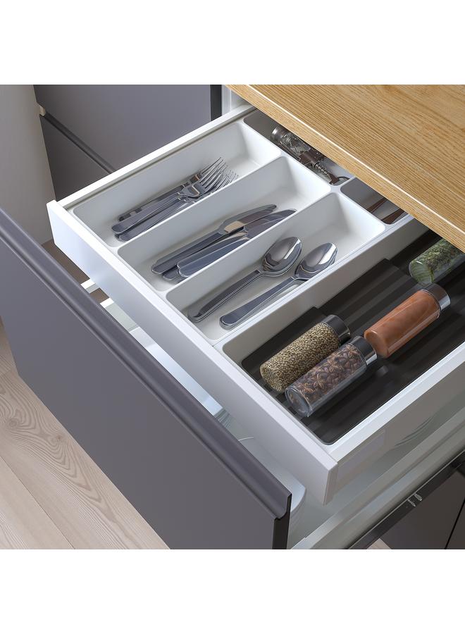 Zaboon Cutlery tray/tray with spice rack, white/anthracite, 52x50 cm - Image 2